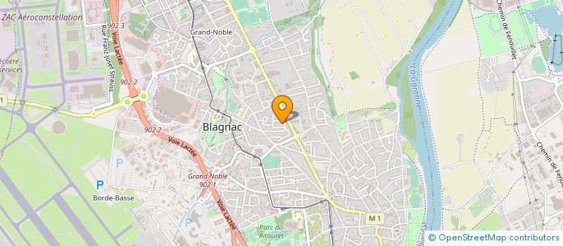 localisation de l'entreprise UNI AIR à BLAGNAC