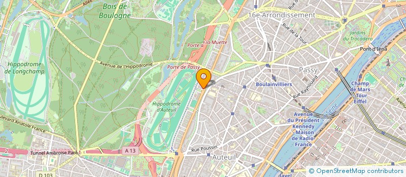 localisation de l'entreprise UNI BAYT  PARIS 16