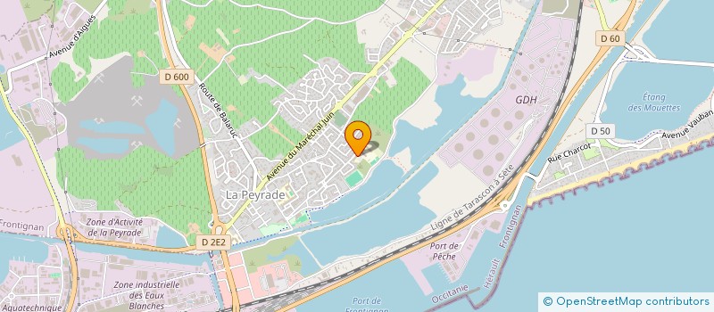 localisation de l'entreprise UNI-BROKE à FRONTIGNAN