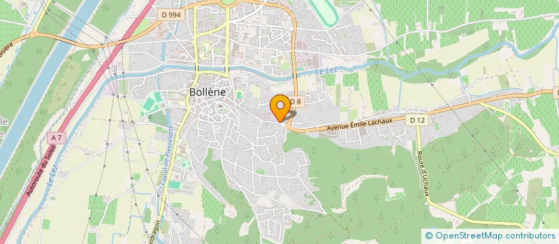 localisation de l'entreprise UNI-CHAP à BOLLENE