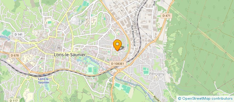 localisation de l'entreprise UNI-CITE39 à LONS-LE-SAUNIER