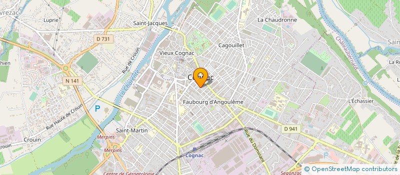 localisation de l'entreprise UNI COOP à COGNAC