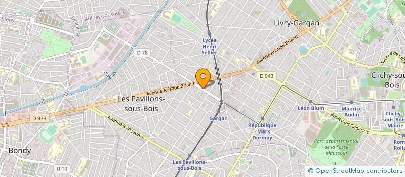 localisation de l'entreprise UNI-CREDITS IMMOBILIERS à LES PAVILLONS-SOUS-BOIS