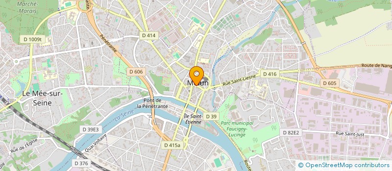 localisation de l'entreprise UNI DEPT CONSOM  LOGE & CAD  VIE S & MAR  MELUN
