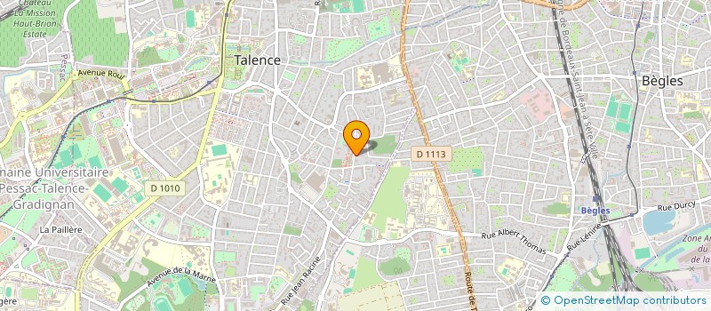 localisation de l'entreprise UNI'HAND BORDEAUX - UHB  TALENCE