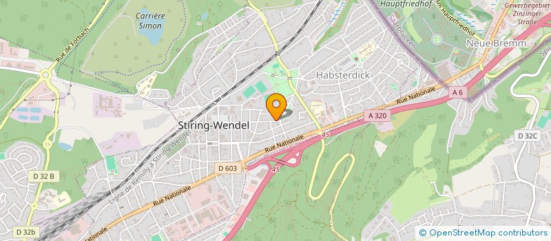 localisation de l'entreprise UNI IMMO  STIRING-WENDEL