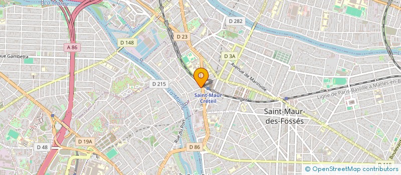 localisation de l'entreprise UNI IMMOBILIER à SAINT-MAUR-DES-FOSSES