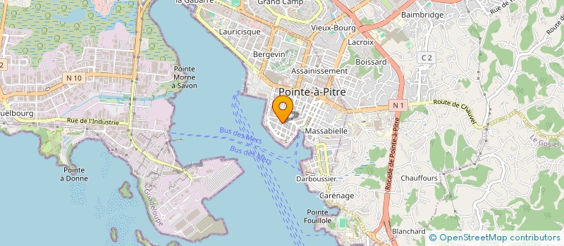 localisation de l'entreprise UNI-INVEST à POINTE-A-PITRE
