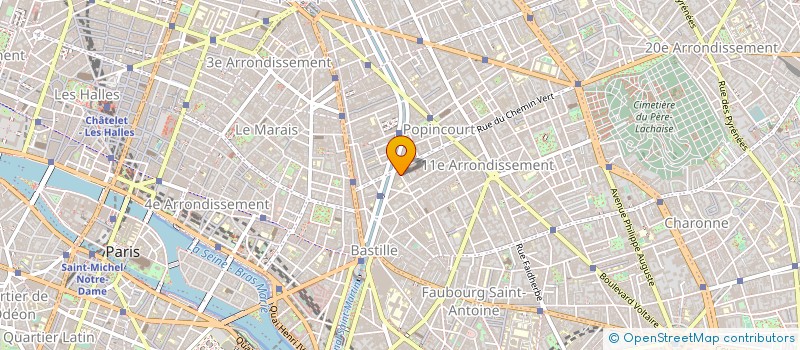 localisation de l'entreprise UNI PUB à PARIS