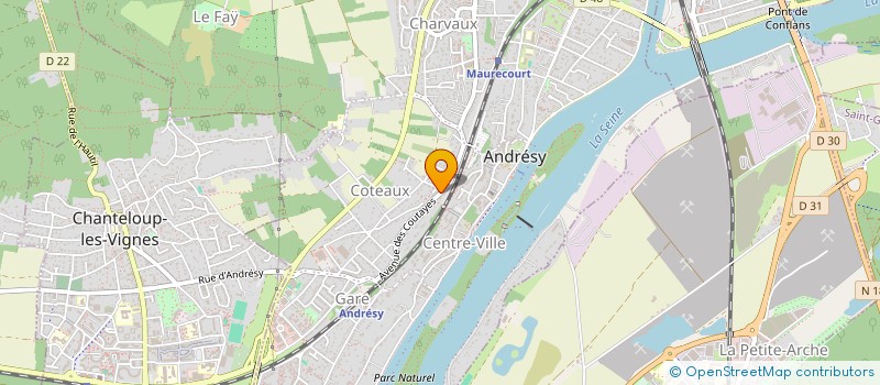 localisation de l'entreprise UNI-RA  ANDRESY