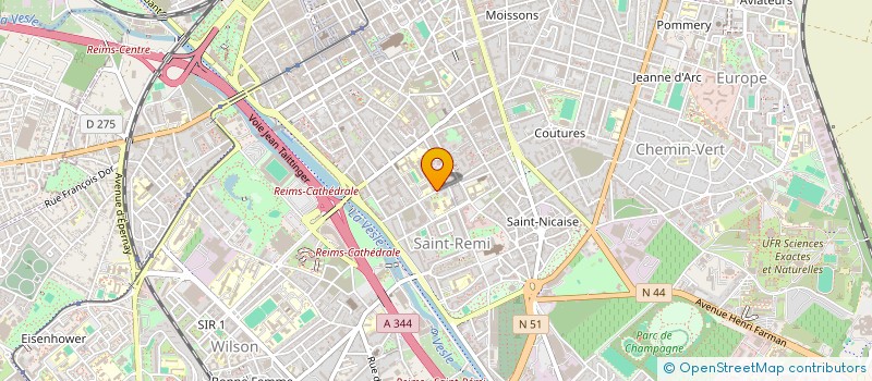 localisation de l'entreprise UNI SANTE PREVOYANCE  REIMS