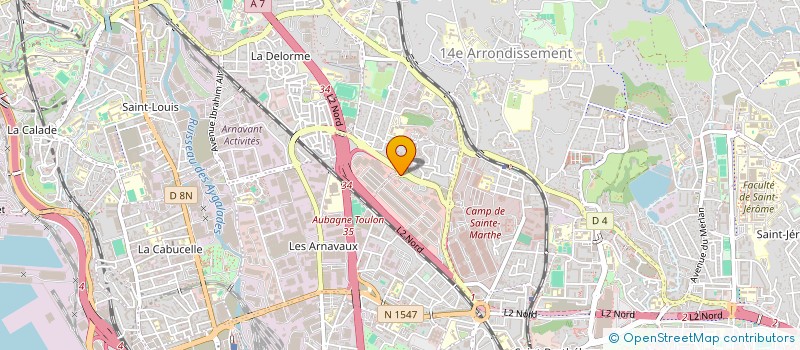 localisation de l'entreprise UNI-SAT  MARSEILLE 14EME