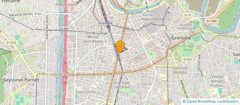 localisation de l'entreprise UNI SERVICE à GRENOBLE