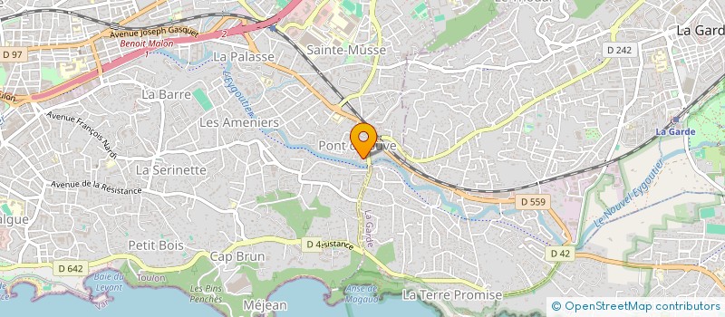 localisation de l'entreprise UNI SERVICE MENUISERIE  TOULON