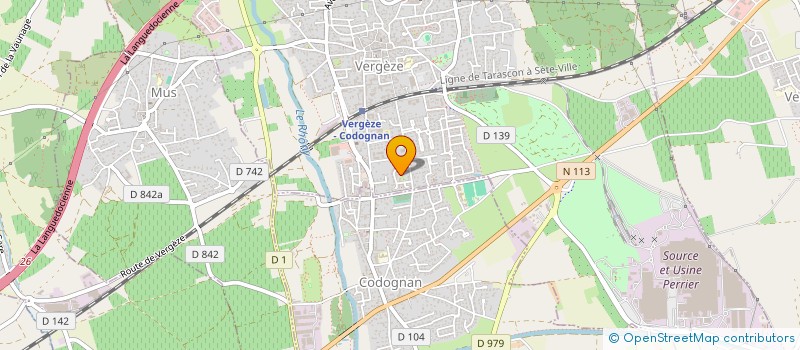 localisation de l'entreprise UNI-SERVICES à VERGEZE