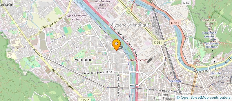 localisation de l'entreprise UNI-STRUCTURES  FONTAINE