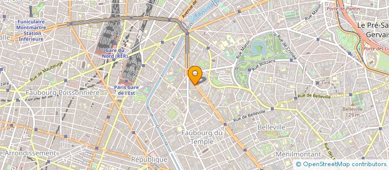 localisation de l'entreprise UNI SURGELE à PARIS