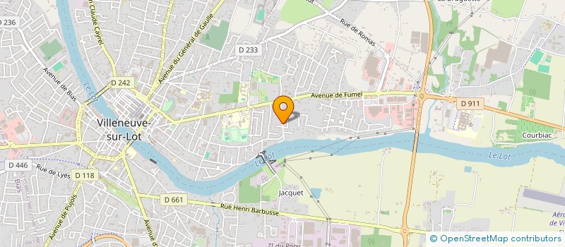 localisation de l'entreprise UNI-V  VILLENEUVE-SUR-LOT