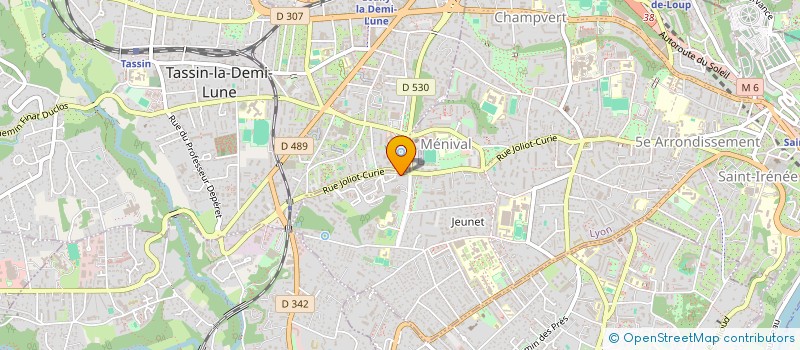 localisation de l'entreprise UNI-VERS  LYON