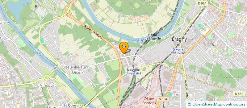 localisation de l'entreprise UNI'VERS NATURE  NEUVILLE-SUR-OISE