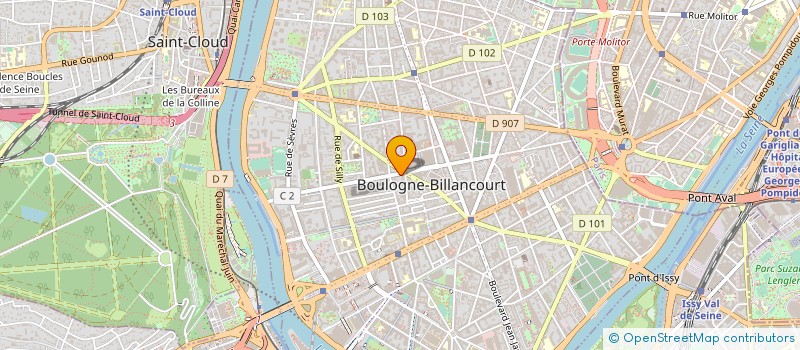 localisation de l'entreprise UNI-VERS PRODUCTION  BOULOGNE-BILLANCOURT