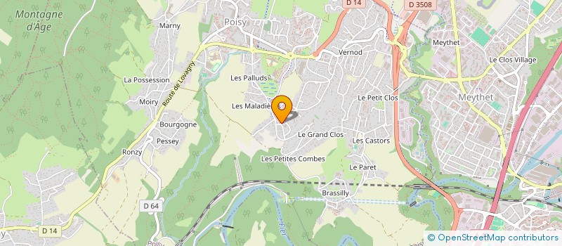 localisation de l'entreprise UNI-VERS-SCENE  POISY