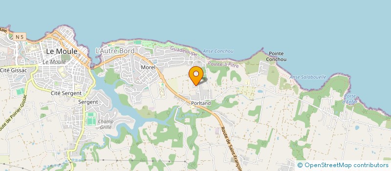 localisation de l'entreprise UNI'VERS TOI à LE MOULE