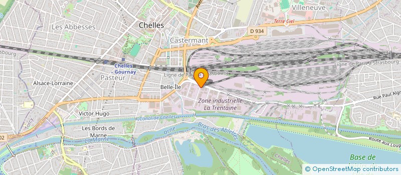 localisation de l'entreprise UNI-VERT INVESTISSEMENTS à CHELLES