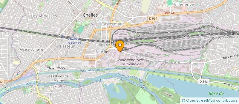 localisation de l'entreprise UNI VERT MANAGEMENT à CHELLES