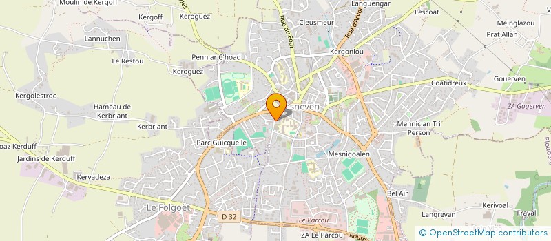 localisation de l'entreprise UNI'VERT NATURE  LESNEVEN