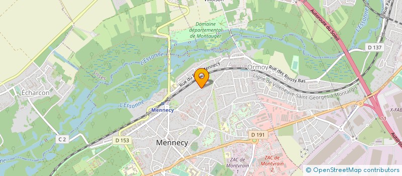 localisation de l'entreprise UNI VERT PAYSAGE SARL à MENNECY