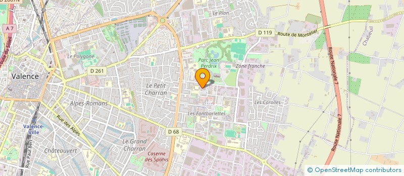 localisation de l'entreprise UNIBAT à VALENCE
