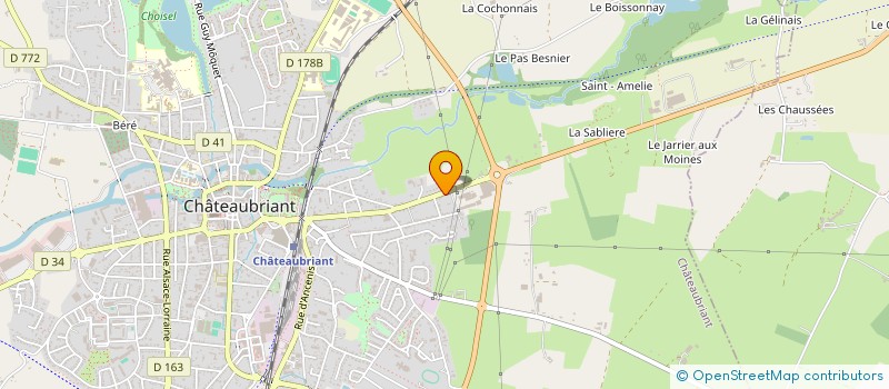 localisation de l'entreprise UNIBAT à CHATEAUBRIANT