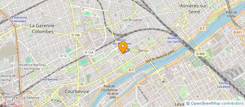 localisation de l'entreprise UNIBAT 92 à COURBEVOIE