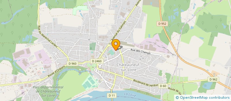 localisation de l'entreprise UNIBAT EURL à CHATEAUNEUF-SUR-LOIRE