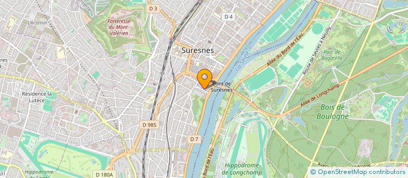 localisation de l'entreprise UNIBEL  SURESNES