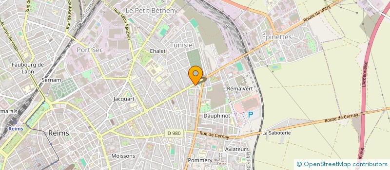 localisation de l'entreprise UNIBEO PISCINES 51 à REIMS