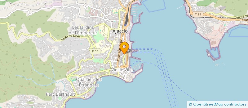 localisation de l'entreprise UNIBEV  AJACCIO