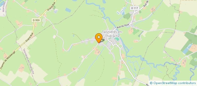 localisation de l'entreprise UNIBOIS à TAISNIERES-EN-THIERACHE