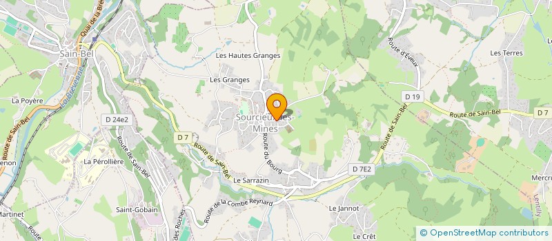 localisation de l'entreprise UNIBRICK  SOURCIEUX-LES-MINES