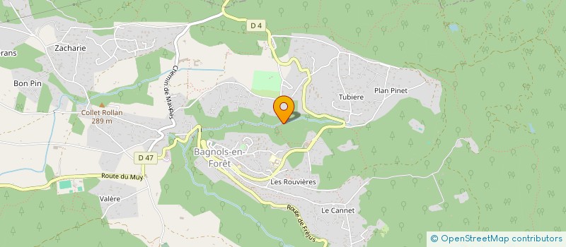 localisation de l'entreprise UNIC BATIMENT  BAGNOLS-EN-FORET