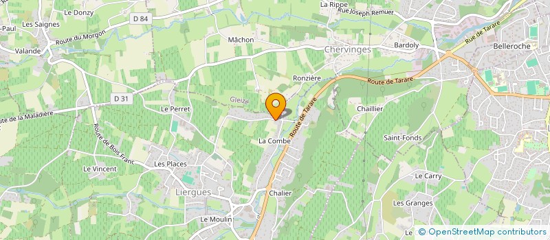 localisation de l'entreprise UNIC'ONSTRUCTION  PORTE DES PIERRES DOREES