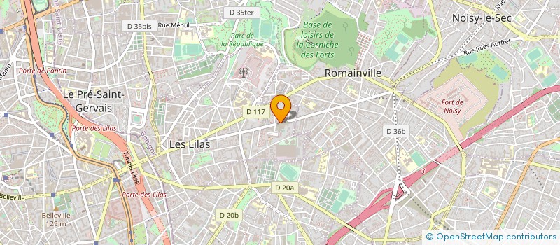 localisation de l'entreprise UNIC SERVICES à LES LILAS