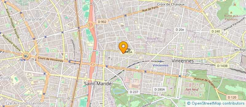 localisation de l'entreprise UNICAL à VINCENNES