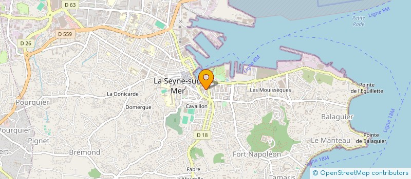 localisation de l'entreprise UNICEAN à LA SEYNE SUR MER