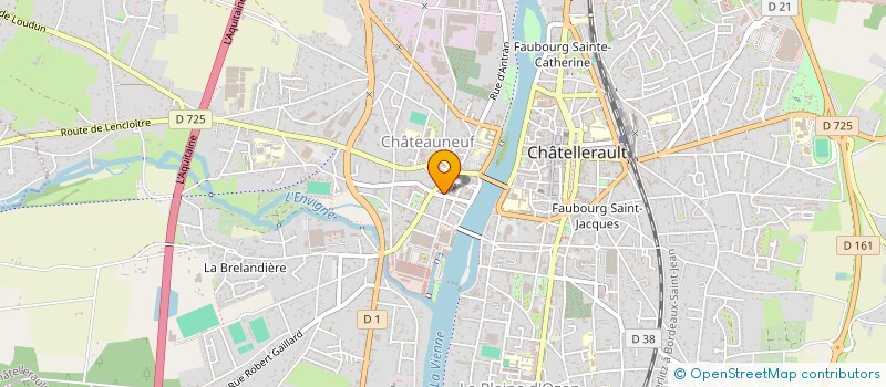 localisation de l'entreprise UNICHOEURS-86  CHATELLERAULT