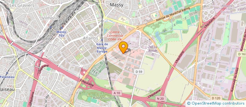 localisation de l'entreprise UNICLIM  MASSY