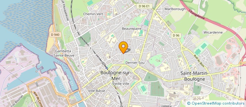 localisation de l'entreprise UNICLIN OPALE à BOULOGNE-SUR-MER