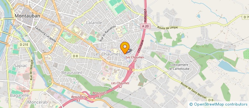 localisation de l'entreprise UNICOEURS 82  MONTAUBAN