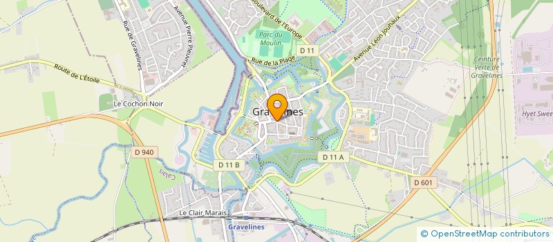 localisation de l'entreprise UNICOM à GRAVELINES